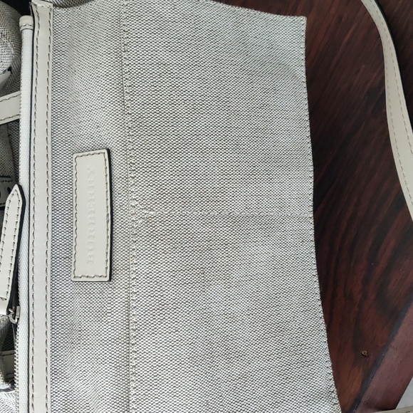 Burberry white Canvas jute and bottom leather Crossbody Bag - Picture 13 of 16